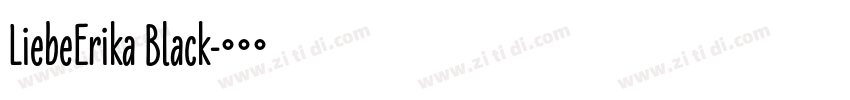LiebeErika Black字体转换